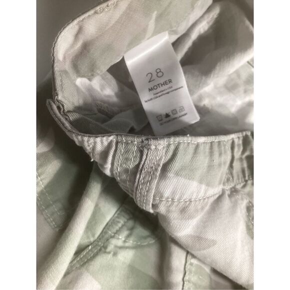 MOTHER The Shaker Chop Crop Sz 28 Desert Camo Frayed Hem - Picture 5 of 9